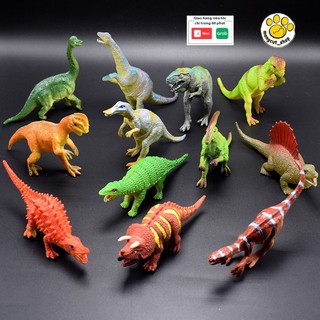 Set 11 con khủng long mô hình kỷ jura cho bé, đồ chơi mô hình công viên khủng long