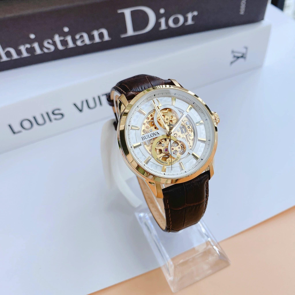 Đồng Hồ Nam BULOVA Automatic 97A138 Chính Hãng Tặng Dây Da Cao Cấp
