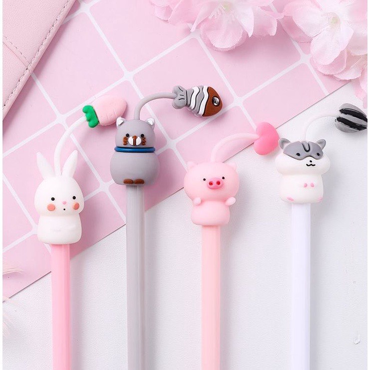 Bút bi gel nhiều màu cute đơn giản tinh tế đồ dùng học tập cute dễ thương