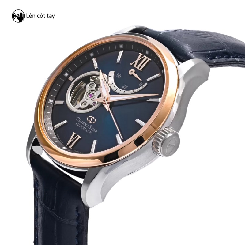 Đồng hồ nam Orient Star Watch Skeleton RE-AT00 Phiên bản giới hạn, máy lộ cơ mặt kính Sapphire dây da đeo tay chính hãng