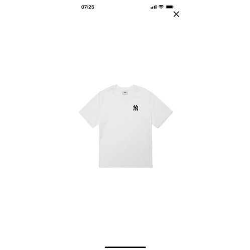 Áo phông trơn Mlb thêu logo nổi cho bé trai