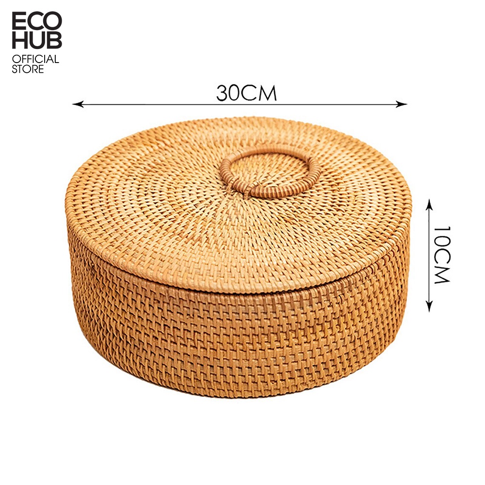 Hộp đựng đồ hình tròn ECOHUB có chia ngăn 30cm E00322