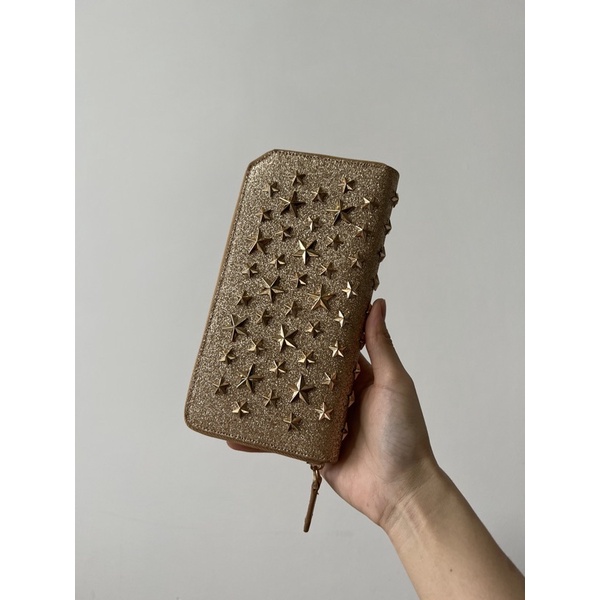 Ví dài cầm tay đinh nhọn louboutin,ví ngôi sao,hoạ tiết