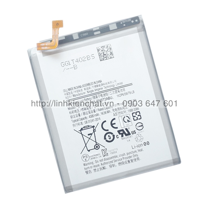 Pin thay thế cho Galaxy Note 10+ Note 10 Plus N975 SM-N975F 4300mAh Zin
