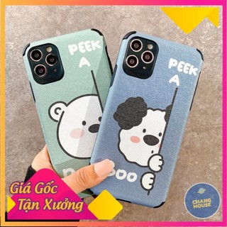 [ FREE SHIP ] Ốp Lưng Da IMD Peek A Boo