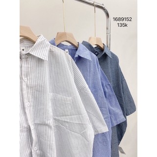 [XẢ KHO] Sơ Mi Kẻ Chất Thô Đũi 1689152
