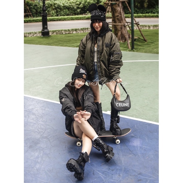 Bomber Jacket Có Mũ LW Unisex dành cho cả Nam và Nữ