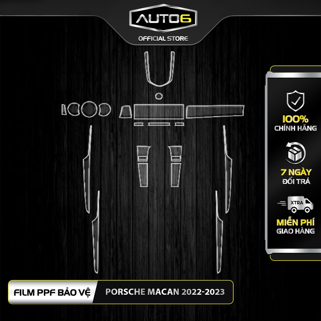 PORSCHE MACAN 2022-2023: Phim PPF dán bảo vệ nội thất ô tô - AUTO6 &lt; Chống xước và che mờ các vết xước cũ hiệu quả &gt;