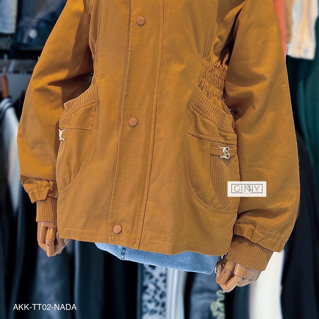 Áo khoác kaki cotton Gigi TT-02 trung niên sành điệu Hot Trend | Ginny.Brand
