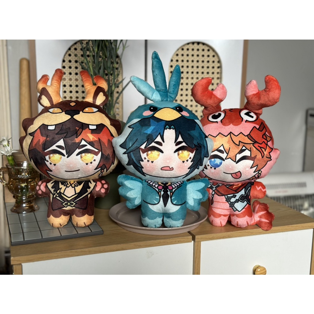 Búp bê Genshin Impact vải lông dạng plushie động vật size lớn 25cm