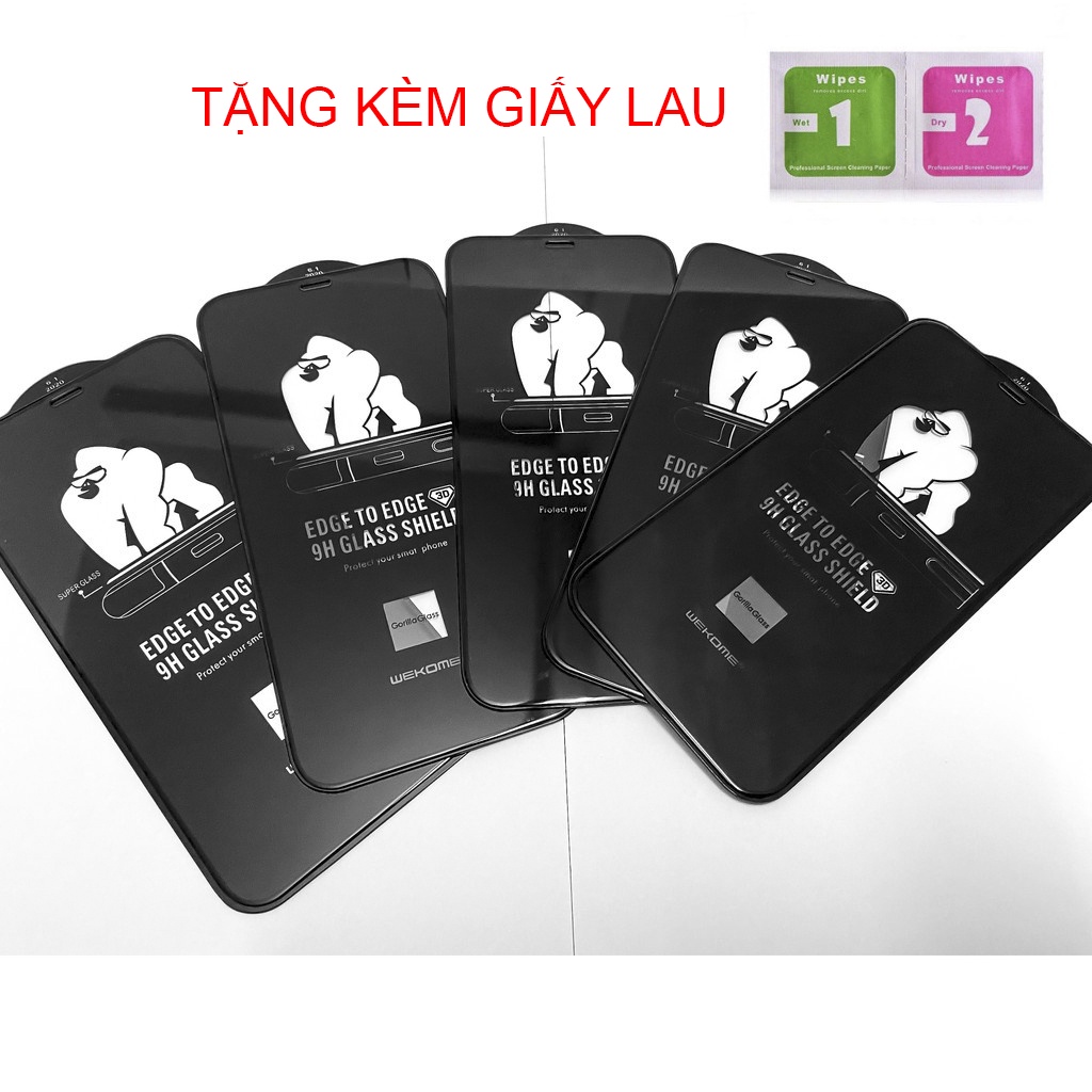 Miếng dán cường lực full màn hình KINGKONG 6s/6plus/6splus/7plus/8plus/x/xs/xs max/11/11promax/12pro/12promax