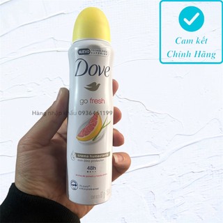 Xịt Khử Mùi toàn thân Dove  48h Go Fresh Nữ 150ml Mỹ