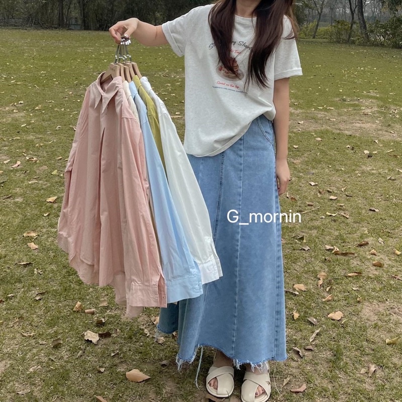 Áo somi trơn 01210 - Gmornin