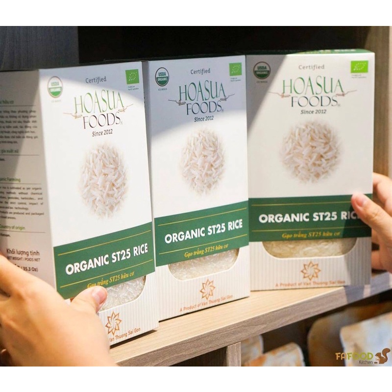 Gạo hữu cơ cho bé từ 6 tháng - Gạo nấu cháo cơm cho bé Hoa Sữa 1kg