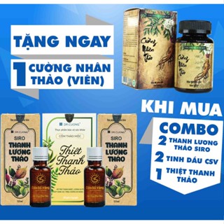 Combo Sức Khỏe (2 Thanh Lương Thảo Siro, 2 Tinh Dầu, 1 Thiệt Thanh Thảo)