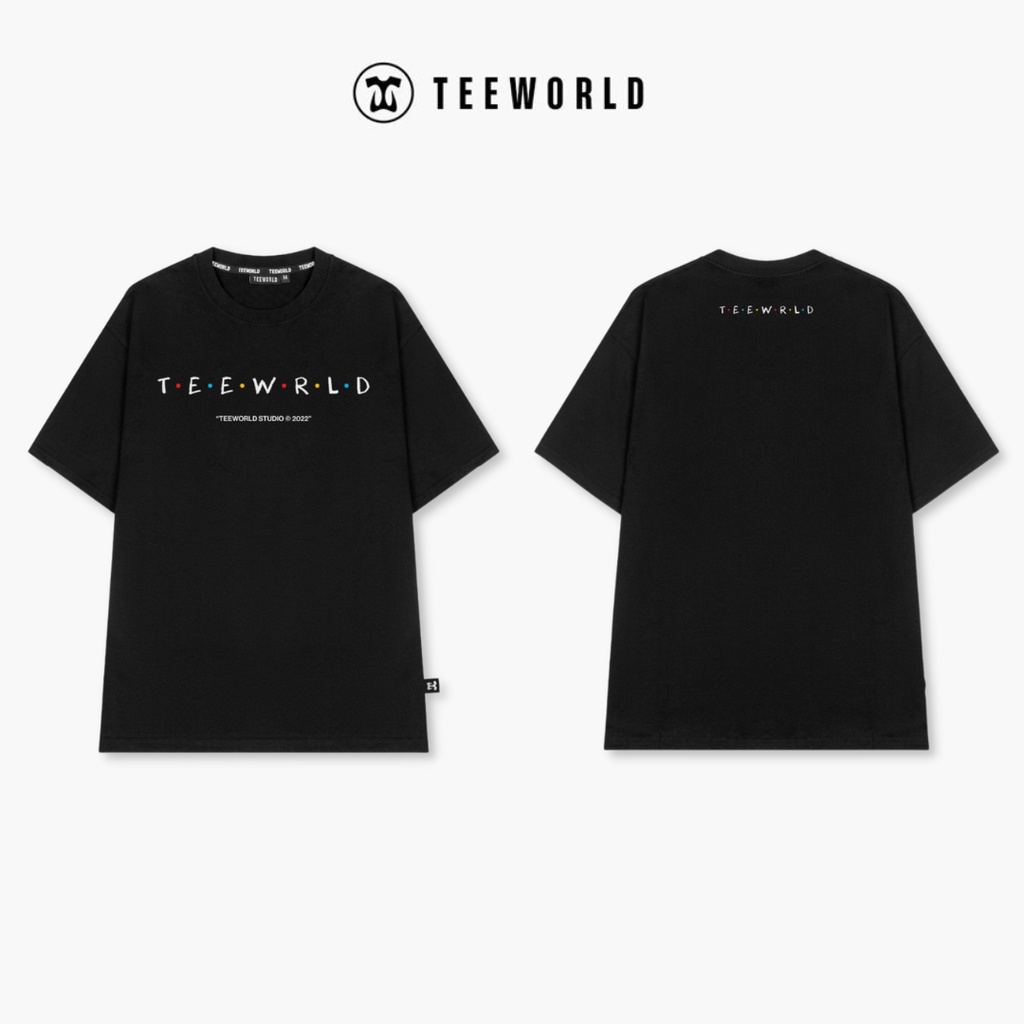 Áo Thun Local Brand Teeworld Friends T-shirt Trắng Đen Nam Nữ Form Rộng Unisex
