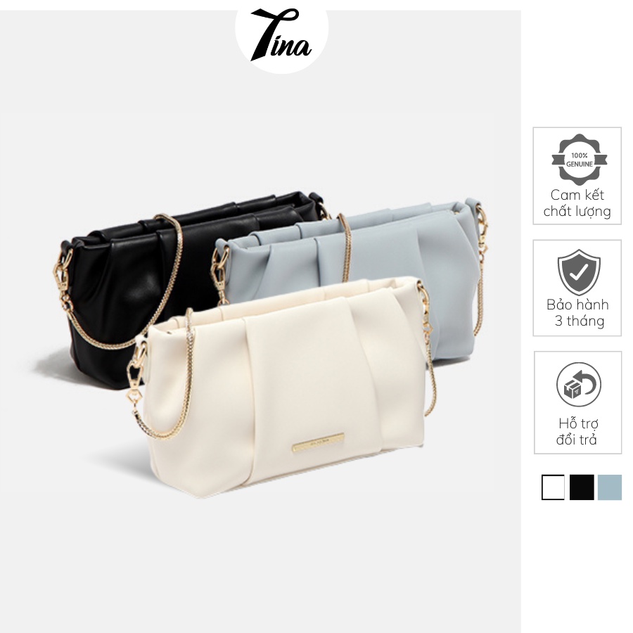 Túi Micocah cầm tay da nhún đeo chéo nữ đi chơi mini đẹp Hàn Quốc Tina Shop M497 NSG623