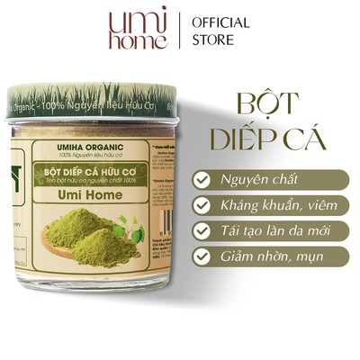 Bột Diếp Cá đắp mặt dưỡng da UMIHOME nguyên chất 135G