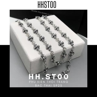 Dây chuyền bạc nam nữ, Chrome Heart gia công bạc Thái S925,Dạng chuỗi Thánh Giá Cổ điển Mã DC5