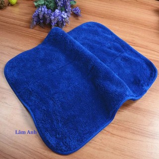 Khăn lau mềm lông cừu một màu 30x40cm thấm rút , khăn mềm lau xe khăn đa năng