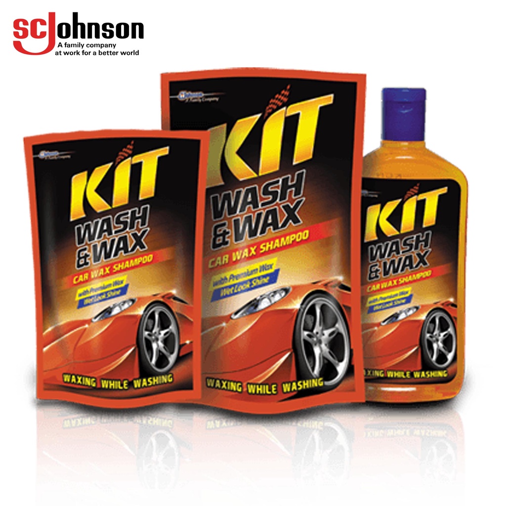 XÀ BÔNG RỬA XE PHỦ BÓNG NƯỚC SƠN KIT WASH & WAX 500ml, hương thơm tươi mát, dễ chịu, rửa xe máy, mô tô, ô tô, xe tải