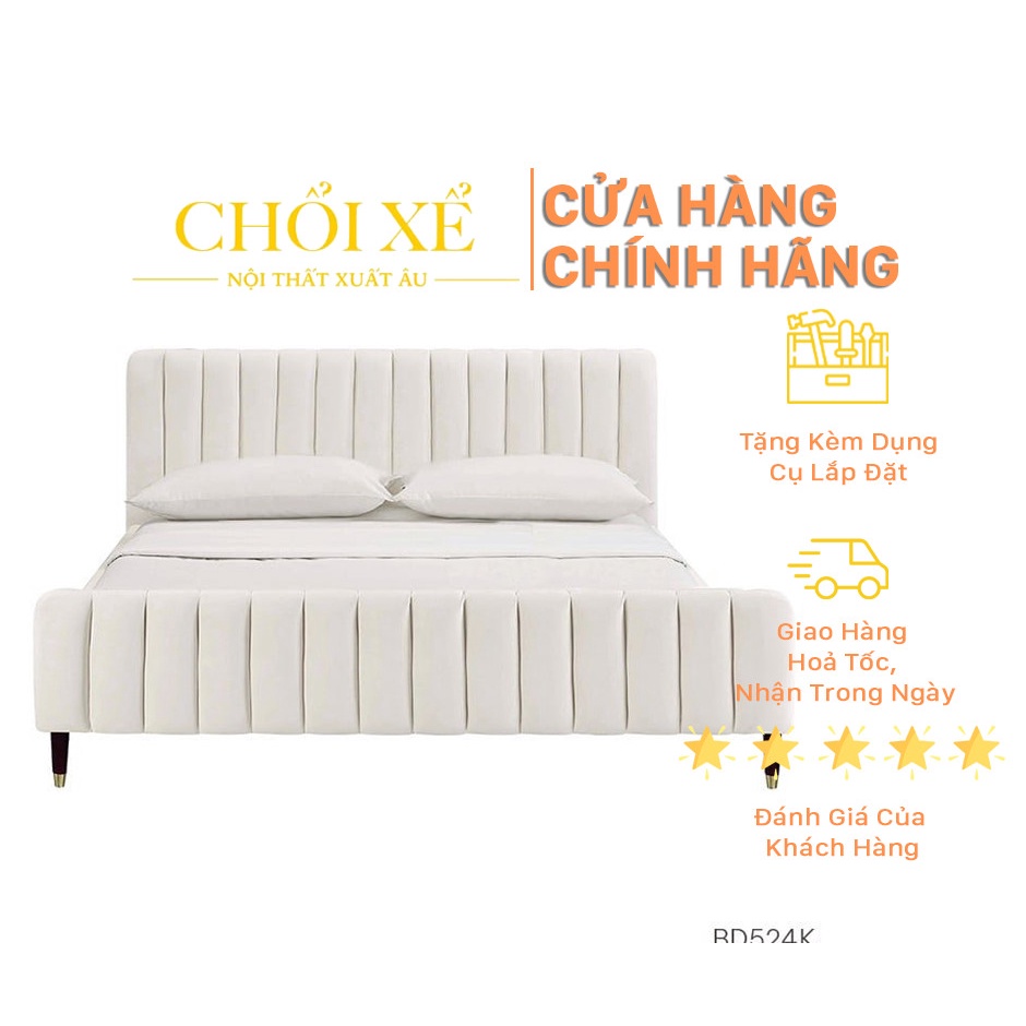 Giường Angela Blush Bed Beige - Chổi Xể