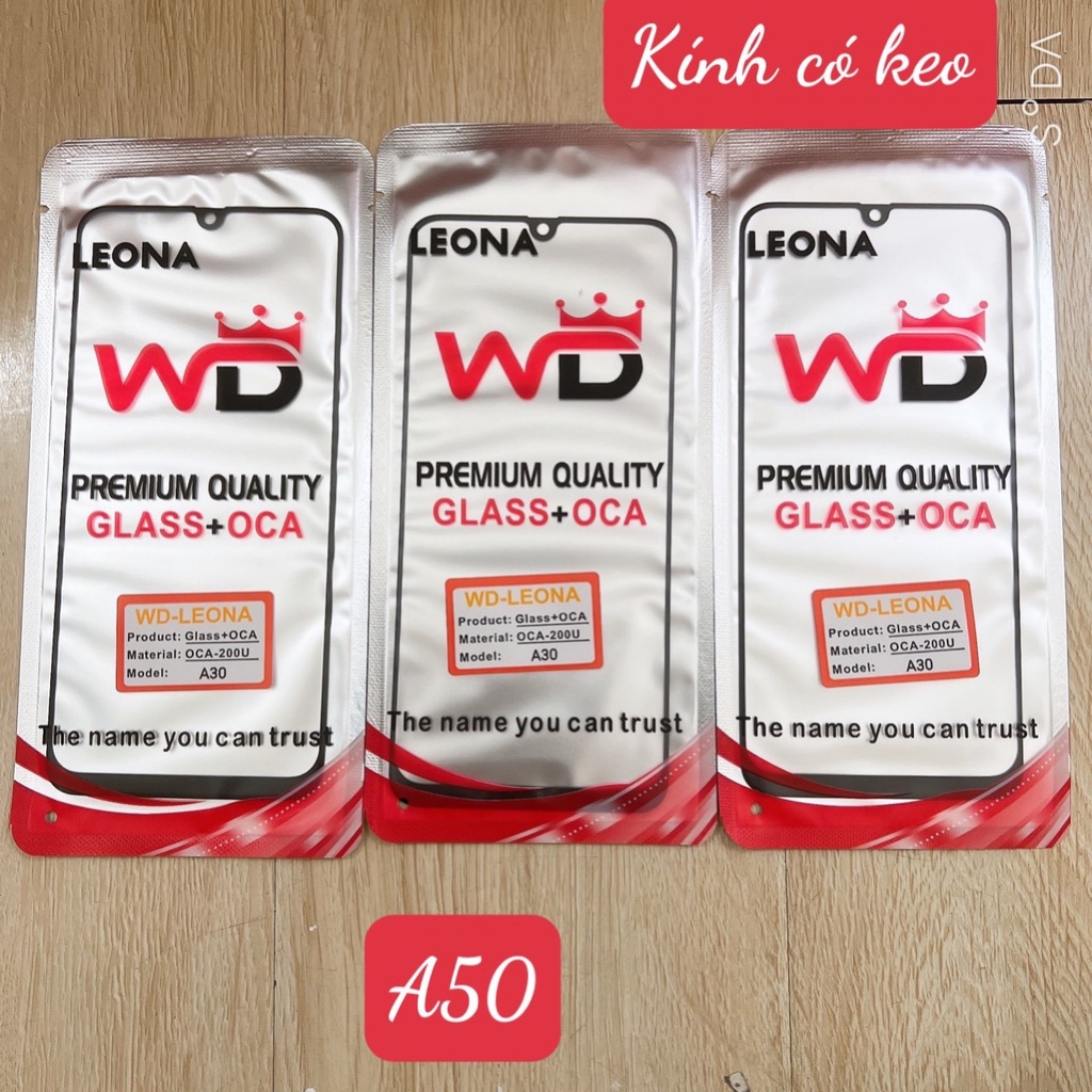 KÍNH SAMSUNG A30 - A50 - A50S CÓ ÉP KEO OCA