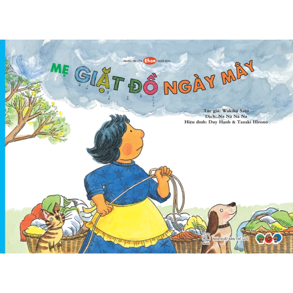 Sách - Tranh truyện Ehon Nhật Bản - Mẹ Giặt Đồ - Đọc cho bé từ 2 tuổi trở lên - Bộ 2 quyển, lẻ tùy chọn