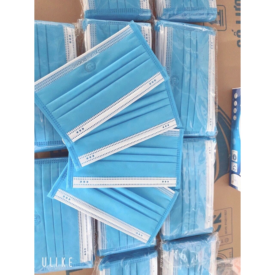 HỘP 50 CHIẾC KHẨU TRANG XUÂN DƯƠNG 4 LỚP