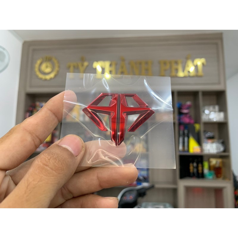 Tem hình kim cương AB 16 Đỏ zin honda