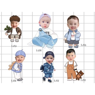 Chibi bé 80cm trang trí sinh nhật, thôi nôi