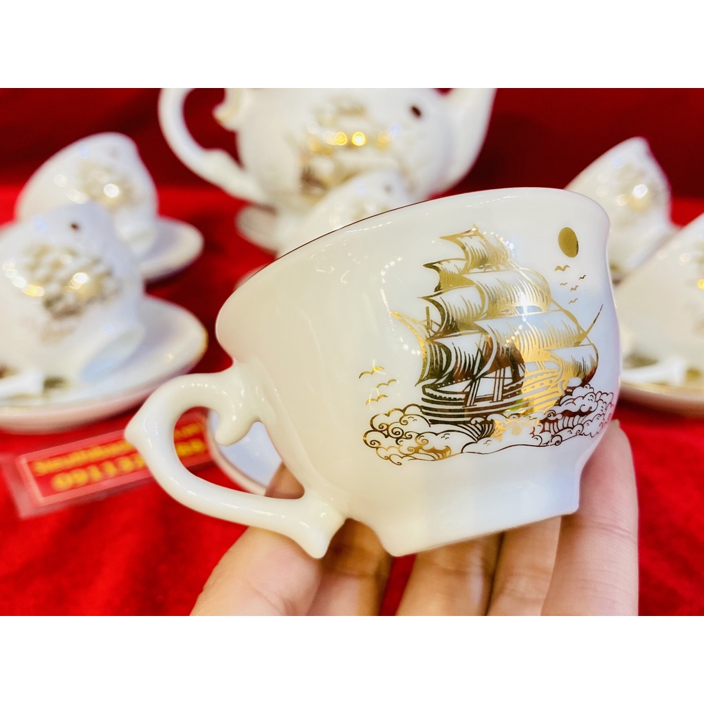 BỘ ẤM CHÉN THUẬN BUỒM XUÔI GIÓ
