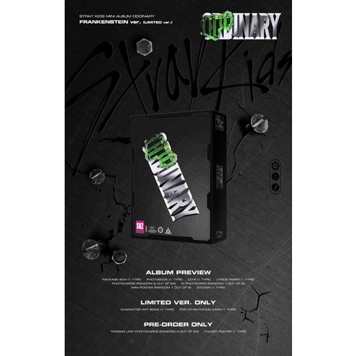 ALBUM RỖNG + NGUYÊN SEAL ODDINARY - STRAY KIDS