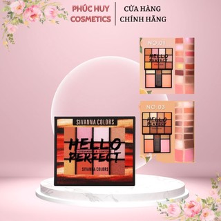 Bảng phấn mắt và má hồng 16 ô sivanna thái lan hello perfect 2 tầng hf5016