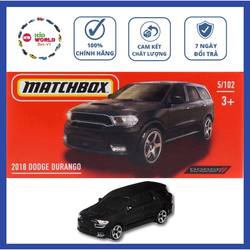 Xe mô hình Matchbox box 2018 Dodge Durango 5/102.
