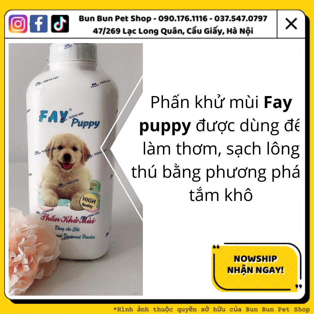 Phấn tắm khô, khửi mùi cho chó Fay Puppy 120gr