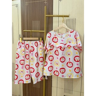 Bộ Lửng Lụa Tay Lỡ 2 Túi Quần Size 1 - 2 (35kg - 60kg)