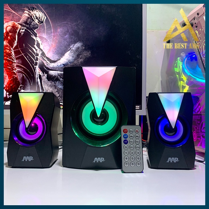 Loa Máy Tính Bluetooth Led Rgb 2.1 Kisonli TM-4000U Công Suất Lớn - Loa Vi Tính Để Bàn Có Dây Âm Thanh Cực Đỉnh