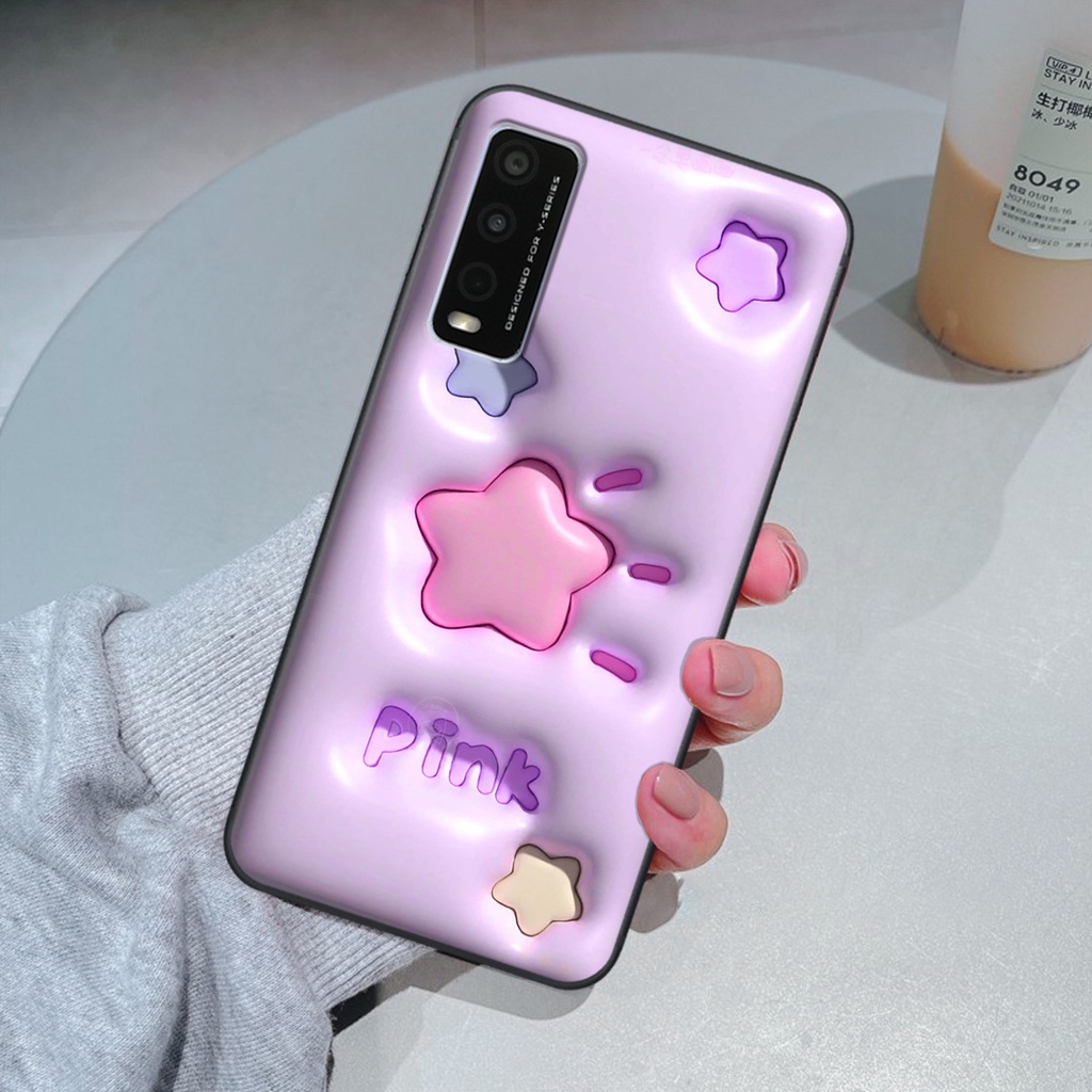 Ốp Vivo Y20 in phẳng hiệu ứng 3D giả nổi siêu thật, cực xinh, cá tính