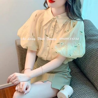 Rập giấy thiết kế, Rập giấy áo sơ mi nữ tay phồng xinh, Rập giấy A0 cắt sẵn