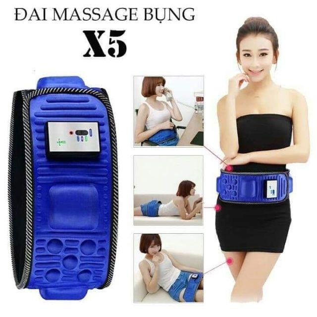 Đai massage giảm béo X5 Hàn Quốc, đai massage giảm mỡ bụng