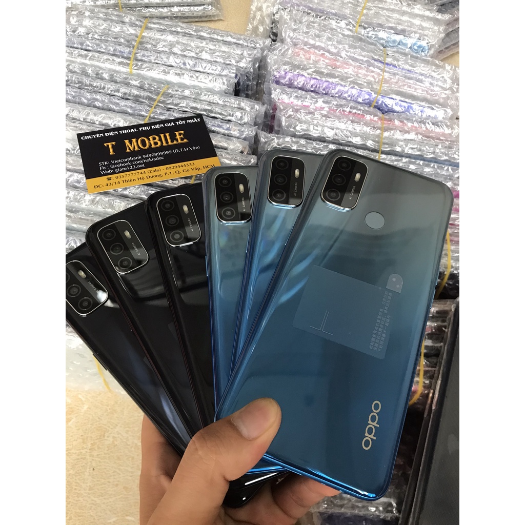 OPPO A32, 4G/128G, 6.5inch, pin khủng 5000mAh, tặng kèm cường lực, ốp, mở khoá cảm biến vân tay,khuôn mặt