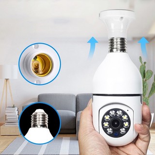 2.4Ghz Chống Nước E27 Camera Quan Sát Hd 1080P 360 &deg; Quay Ban Đêm Màn Hình Điều Khiển Bằng JXLcam Ứng Dụng