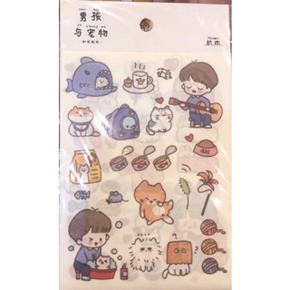 Sticker hình con gấu, cô gái