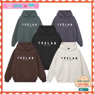 Áo Hoodie Form Rộng Unisex Teelab bibabibom, Áo khoác Sweater Chất Nỉ Dày dặn