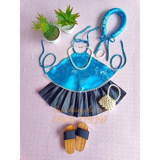 Set áo yếm cho bé gái