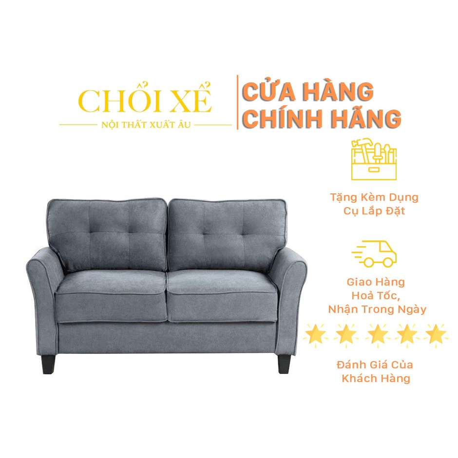 Ghế Sofa 2 Chỗ Lissa Grey - Chổi Xể
