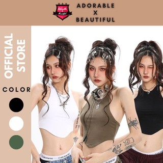Áo croptop 3 lỗ thun lạnh trơn 2 lớp ôm body, áo ba lỗ form ôm sát nách basic hot trend adorablexbeautiful