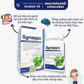 Synappo tăng cường tuần hoàn, lưu thông máu não