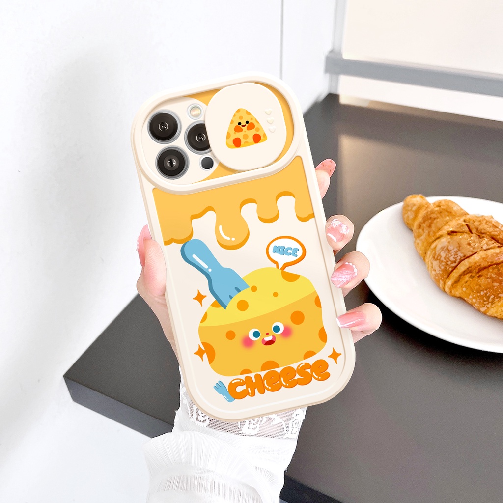 Ốp lưng iphone nắp trượt tròn Bánh Phomai 6/6plus/6s/6splus/7/7plus/8/8plus/x/xs/11/12/13/14/pro/max/promax/plus